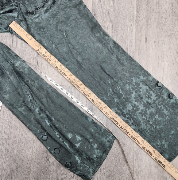 RAG & BONE Jarvis Floral Jacquard Trousers In Grey Forest Size 6 - Picture 15 of 16